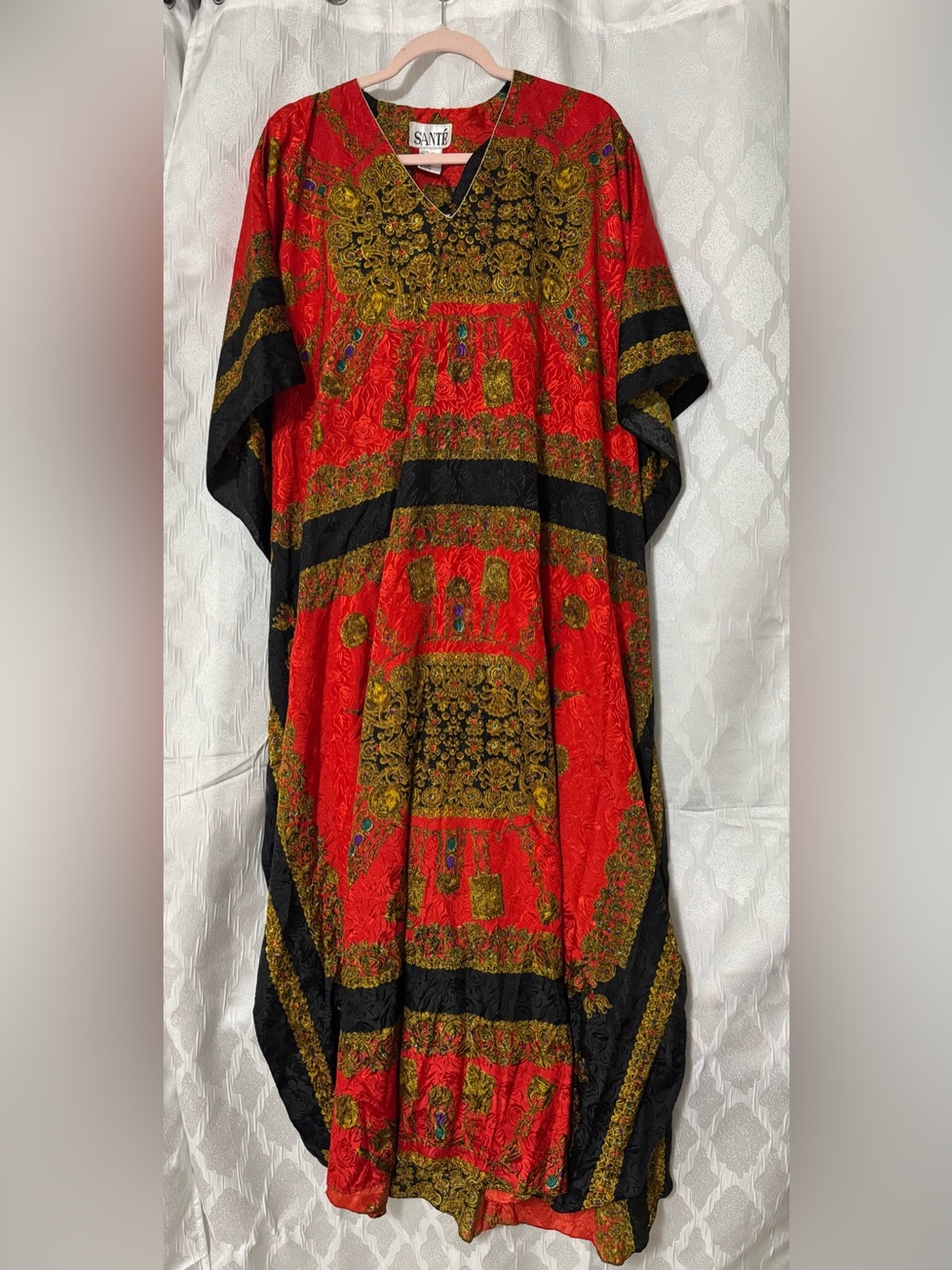 Sante Red and Gold Imperial Caftan